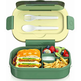 Lonchera Bento Box Lunch Alimentos Cubiertos Oficina 1300ml