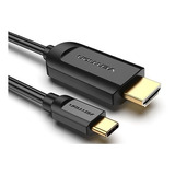 Cabo Tipo-c Para Hdmi 4k 30hz Vention P/ Celular 2 Metros