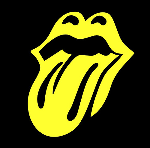 Vinil Sticker Calcomania P/auto Lengua Rolling Stones Rock