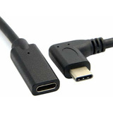 Cable De Extension Usb C De 90 Grados, Use Usb En Angulo R