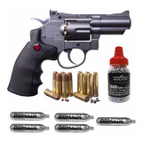 Balines Bbs 1500pzas + Pistola Revolver Crosman Tanques Co2