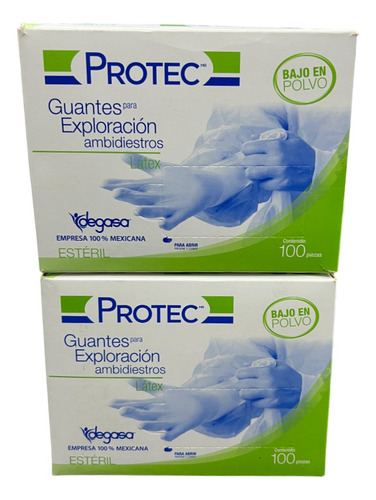 Guantes Exploracion Amb. Protec De Latex Esteriles- 2pzas