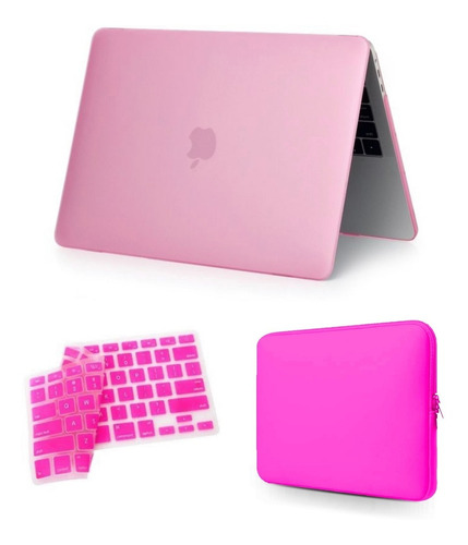 Kit Case Macbook Pro 13 A1706 A1989 + Pelic Teclado + Bag