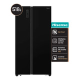 Heladera Side By Side Hisense Rc/67wsg 518lts Color Negro