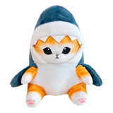 Boneco De Pelúcia Gato Tubarão Gato Tubarão 22cm