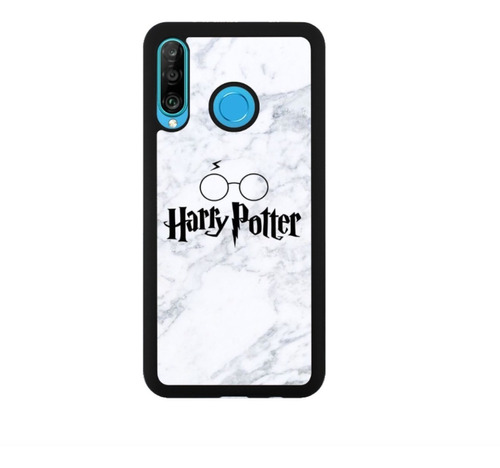 Funda Protector Para Huawei Harry Potter Lentes Marmol Logo