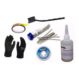 Kit Salva Chip Malha Fluxo Dessolda Solda Kapton Luva Smd 