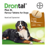 Drontal Perro 35 Kg 2 Tabletas