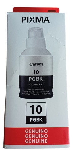 Tinta Canon Pixma Gi-10 Negro Original 170 Ml Factura