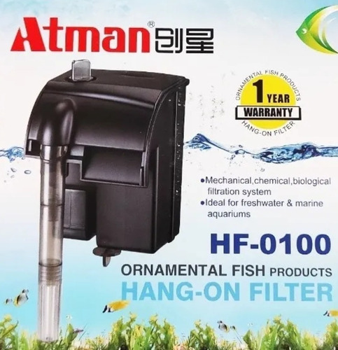 Filtro Externo Cascada Atman Hf100 100l/h Al Mejor Precio