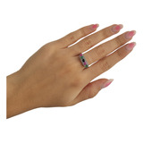 Anillo Raíz Con Micropavé. Plata 925 