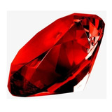 Joia Foto Unha Diamante Pedra Pedraria Cristal Vermelha