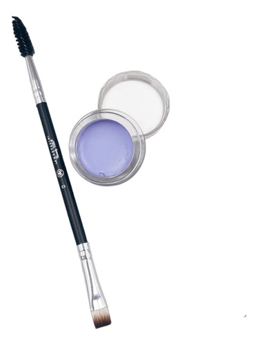 Oferta! Kit De Crema Pomada Colores(morado Claro#)+ Brocha P