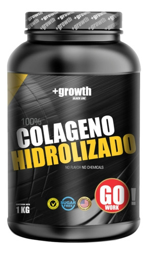 1k Colágeno Hidrolizado Puro Con Vitamina C +growth 