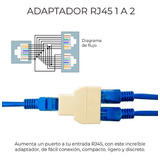 Adaptador Splitter Divisor 1x2 Ethernet Rj45