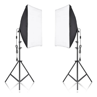 Kit Iluminacion Softbox Por Estudio Fotográfico Andoer 50x70 | Envío gratis