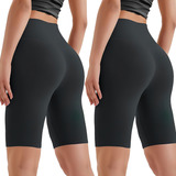 2pzs Shorts Licra Deportivo Mujer Sexy Short Yoga Gym Correr