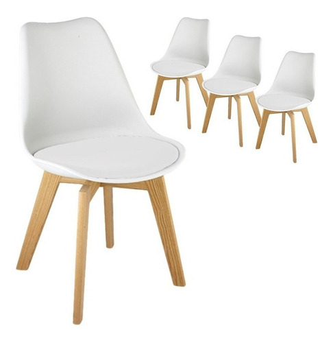 Silla Diseño Tulip Eames Comedor Living Diseño X4 