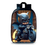 Mochila Pré Escola Creche Pequena Infantil Batman 121
