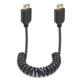 Dutttek Cable Espiral Mini Hdmi A Mini Hdmi 8k, Cable Mini A