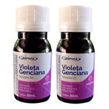 Violeta Genciana Solução 1% Com Glicerina=kit C/2= 30ml Cada