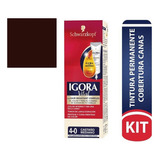 Tinte Igora Vital Permanente 4-0 Casta - mL a $278