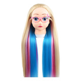 Cabeça De Boneca Para Prática De Penteado Infantil Com