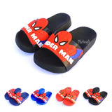 Sandalia Spiderman Slice Ojota Pantufla Goma Blanda Niños 