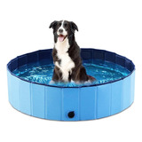 Piscina Para Perros Plegable Verano Portatil Mascot 120x30cm