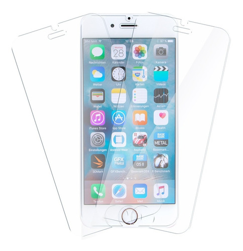 Mica De Cristal Templado Para iPhone 6g, 7g, 8g - 3x2 Piezas