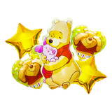 Bouquet Globos Winnie Pooh Oso Miel Dorado Abeja Tierno Oso