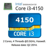 Procesador Intel Core I3-4150 3.5ghz De Frecuencia 2 Núcleos