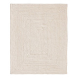 Alfombra Rectangular De Yute White Wash 180 Cm