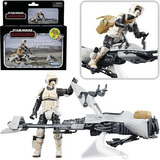 Speeder Bike Con Biker Scout Y Grogu Star Wars Vintage Col.