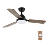 Ventilador De Techo De Lujo Ahorrador Luz 52 PuLG Madera Gel