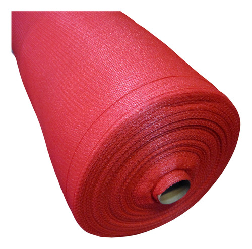 Malla Sombra Lisa 80% De 2,1 × 100 M Color Rojo