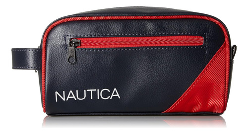 Nautica Men's Top Zip Travel Kit Toiletry Bag Organizer O..