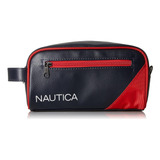 Nautica Men's Top Zip Travel Kit Toiletry Bag Organizer O..