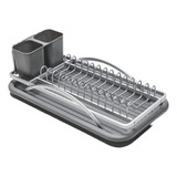 Escurridor De Platos Nonfork Aluminio Gris 45,5 X 19,7cm