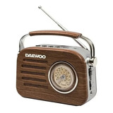 Radio Daewoo Di-rh-220br Retro Am/fm Marron