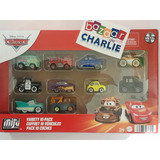 Disney Cars | Mini Racers | 10 Pack Mcqueen, Red, Lizzie, Fl