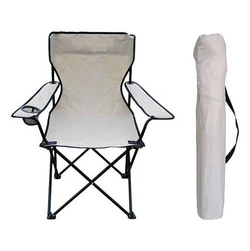 Silla Plegable De Playa Camping Pesca Picnic Con Porta Vaso