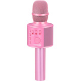 Microfono Karaoke Bonaok Con Bluetooth / Rosa