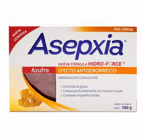 Asepxia Azufre Jabón X 100 Gr