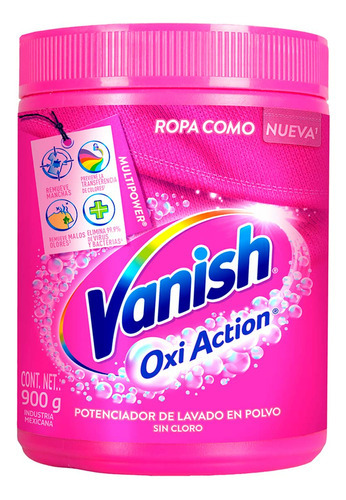 Quitamanchas En Polvo Vanish Rosa 900g