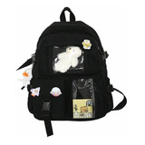 Mochila Impermeable Mujer Kawaii Korean Bege