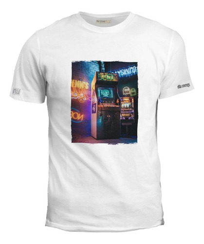 Camiseta Máquina Juegos Arcade Póster Hombre Inp Ink