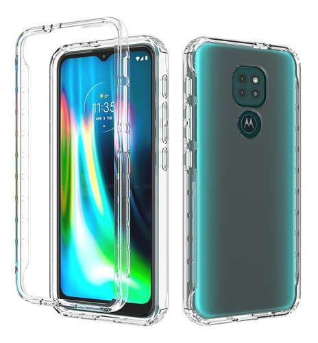 Funda Para Motorola Moto G9 Play/e7 Plus,transparente 2 En 1