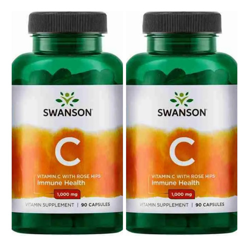 Vitamina C Swanson 180 Capsulas 1000 Mg Pack