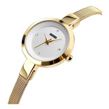 Reloj Casual Mujer Skmei 1390 Dorado